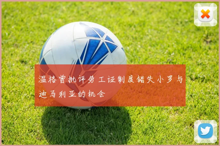 温格曾批评劳工证制度错失小罗与迪马利亚的机会